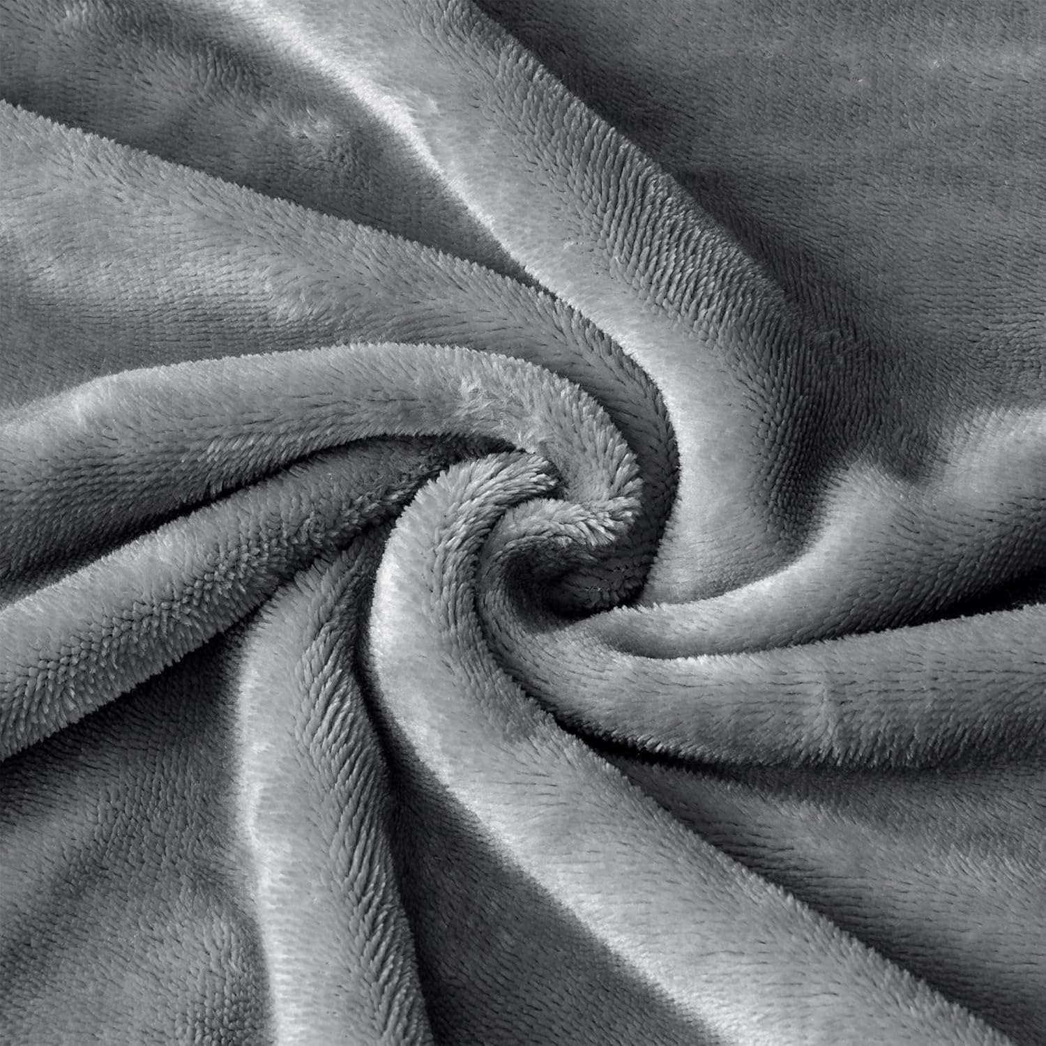 BEDELITE Body Pillow Cover with Zipper Closure, Super Soft and Cozy Fuzzy Fleece Body Pillowcase 20 x 54 Inches, Luxury Fluffy Plush Long Body Pillow Pillowcase for Fall and Winter(Gray)