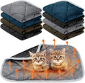 8 Pack Self Heating Cat Mat Self Warming Cat Bed 20"x16" Extra Warm Thermal Pet Bed Mat Reflects Body Heat Washable Dog Crate Pad for Indoor Outdoor Pets(Mixing Color)