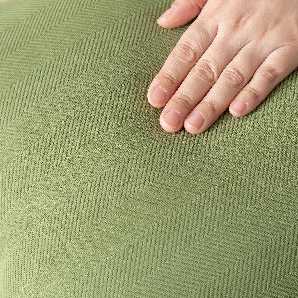 Set of 2 Decorative Fringe Throw Pillow Covers Chenille Pillow Covers Elegant Design Pillowcase Soft Tassels Cushion Cover for Couch Bed Home Decor,18×18 Inch,Olive Green