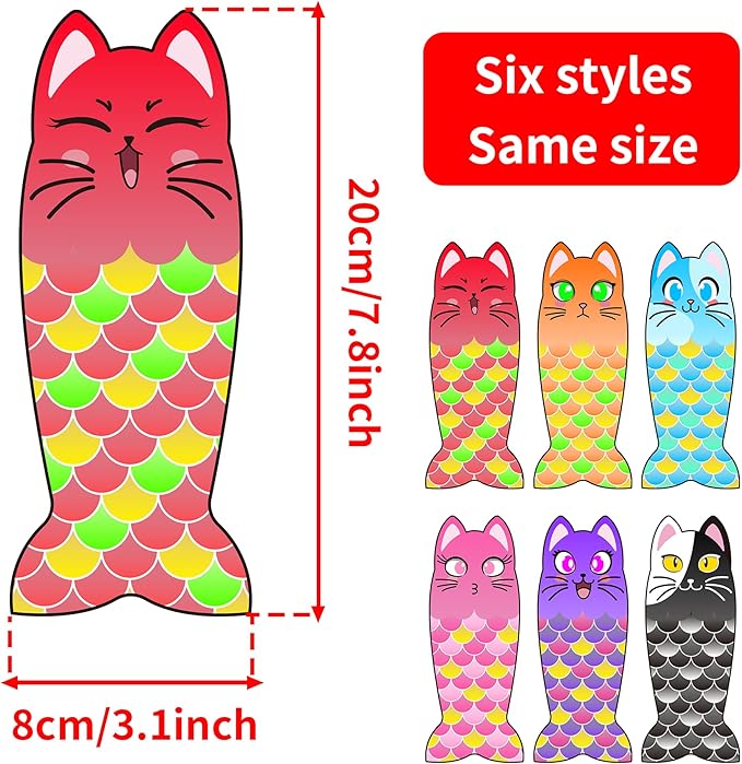 Catnip Toys for Indoor Cats Large Adult Cat Plush Toys with Crinkle Kitten Chew Kicker Toy 6 PCS