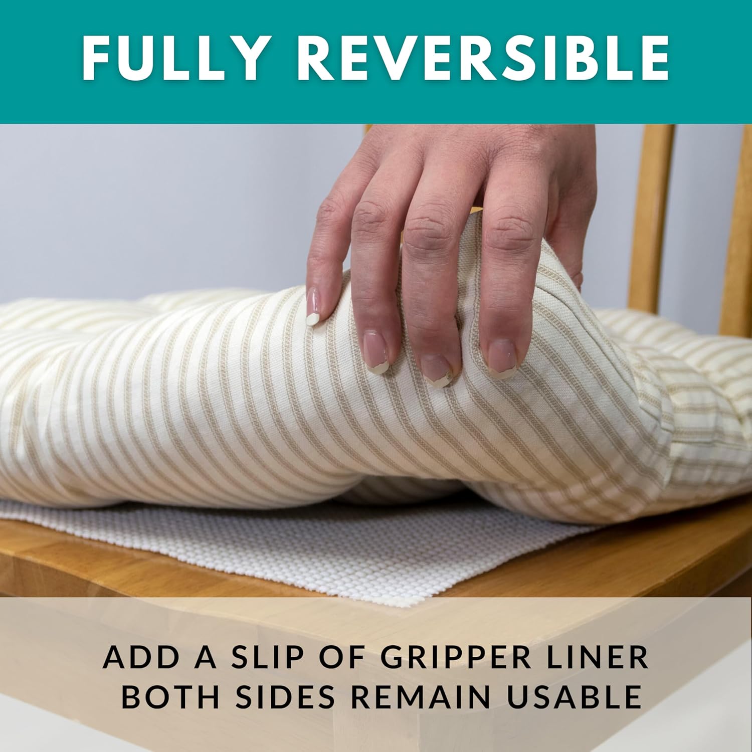 Barnett Home Decor Chair Cushions for Dining Chairs - 15x17 Kitchen Chair Cushions - Machine Washable, 100% Cotton, Made in USA - Latex Foam Chair Pads - Farmhouse Check Black and White Pack of 4