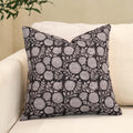 Amor Virisso Floral Throw Pillow Covers 20x20 Block Print Pillow Covers Vintage Neutral Couch Pillows for Living Room Farmhouse Decorative Accent Sofa Pillows, Black