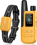 Jugbow Dog Shock Collar - 4200FT Dog Training Collar with Remote IPX7 Waterproof Electric Collar with 4 Training Modes, Security Lock, Rechargeable e-Collar for All Breeds, Sizes Yellow