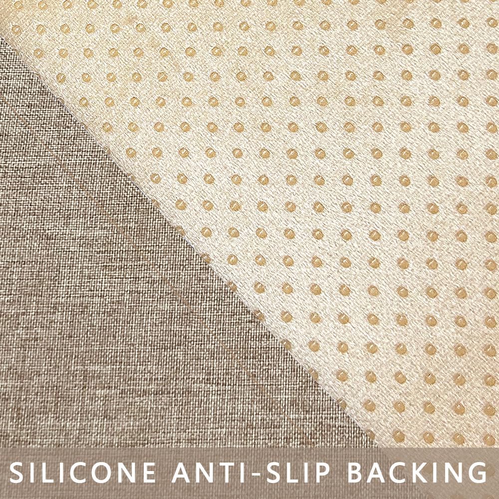 Couch Arm Covers, Anti-Slip Sofa Armrest Cover for Recliner, 2pc Washable Sofa Arm Covers, Dogs Cats Pet Scratch Proof Couch Arm Protectors, Cream Brown, 20x24inch