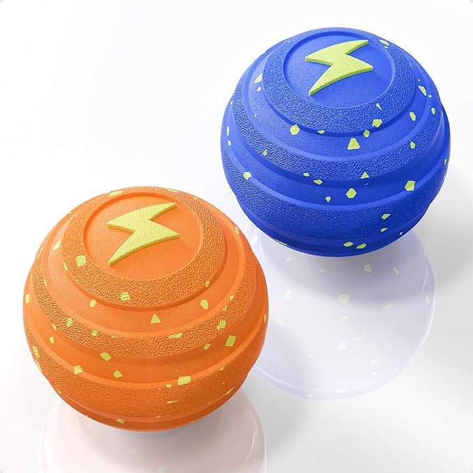 Interactive Dog Toys Balls Moving - Smart Automatic Bouncing Interactive Dog Ball, Durable Pet-Safe E-TPU, IPX7 Waterproof, Anti Boredom Dog Toys to Keep Them Busy for Large and Small Dogs (2 Pack)