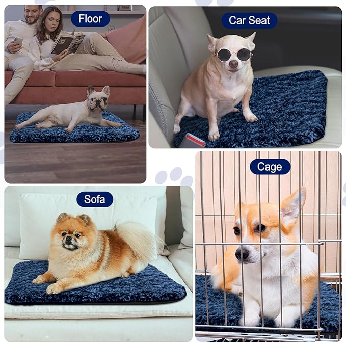 4 Pack Self Warming Cat Bed Indoor Self Heating Dog Cat Pad Washable 16 x 20 Inch Thermal Pet Kennel Pad Crate Bed Mat Reflect Body Heat for Outdoor