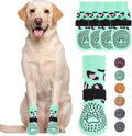 KOOLTAIL Dog Socks for Hot/Cold Pavement to Prevent Licking Paws,Dog Boots&Paw Protector for Hardwood Floors Anti Slip,Traction Control No Twist Grip Booties for Small Medium Large Senior Dogs L