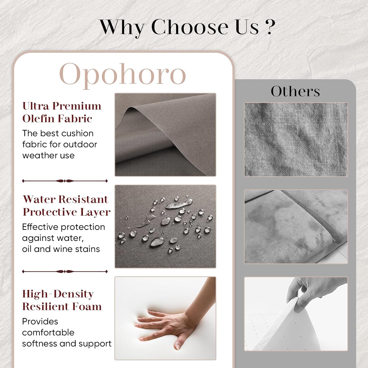 Outdoor Chair Cushions Set of 2-22 x 25 Inch Fade Resistant Patio Chair Cushions Outdoor Seat Cushions for Patio Furniture Chair Sofa Couch-Grey