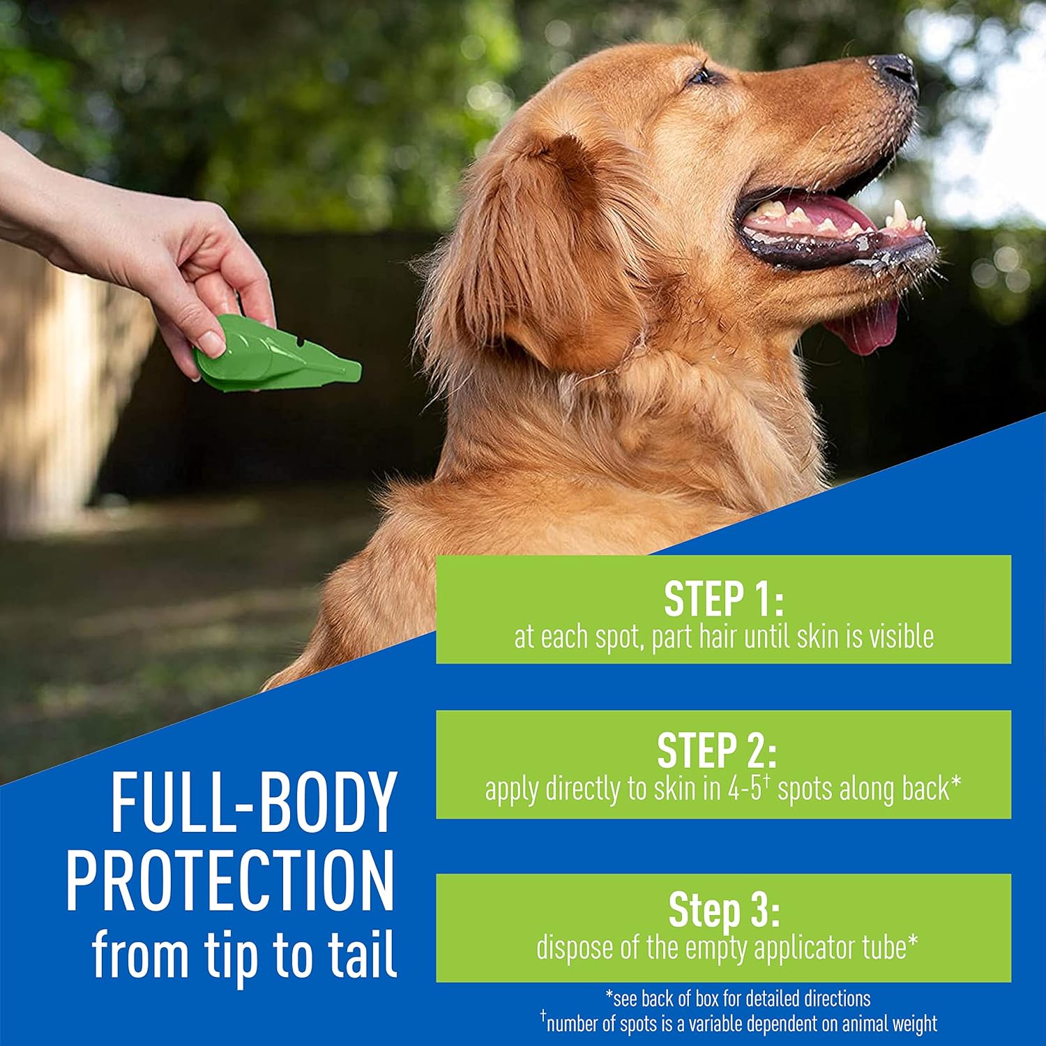 Adams Plus Flea & Tick Prevention Spot On for Dogs 31-60 Pounds ; 12 Weeks & Older, 3-Month Supply, Kills Fleas, Flea Eggs, Flea Larvae & Brown Dog & Deer Ticks, Kills & Repels Mosquitoes for 30 Days