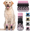 KOOLTAIL Dog Socks for Hot/Cold Pavement to Prevent Licking Paws,Dog Boots&Paw Protector for Hardwood Floors Anti Slip,Traction Control No Twist Grip Booties for Small Medium Large Senior Dogs S
