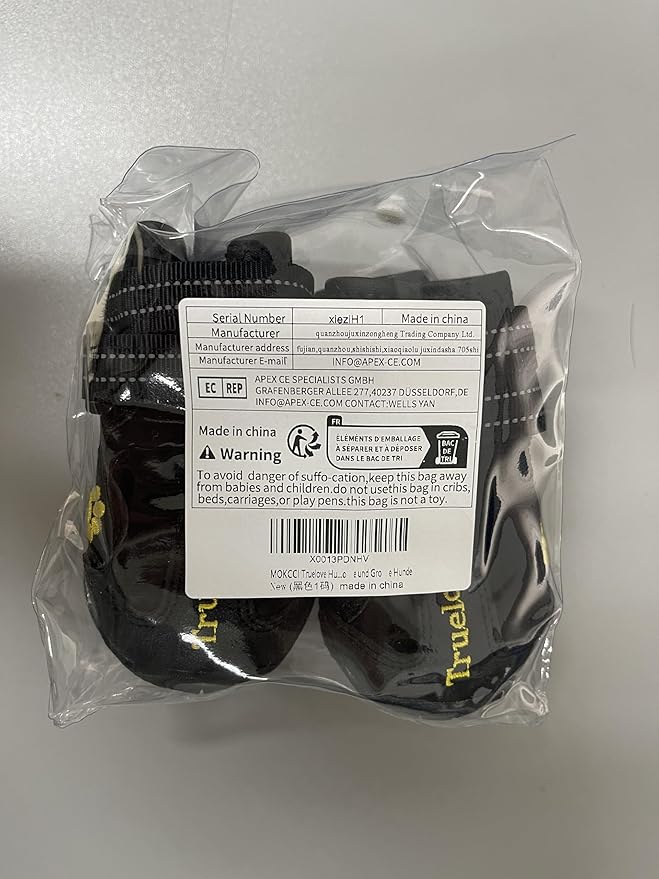 Truelove Dog Boots,Waterproof Pet Shoes with Reflective Straps for Paw Protectors Small Medium Large Dog Summer Winter Snow Outdoor Walking