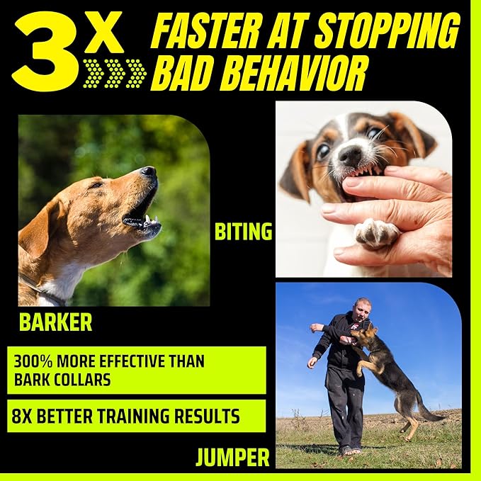 BarxBuddy 2nd Gen Dog Bark Deterrent Devices | Long Range Ultrasonic | Bark Collar Alternative | Dog Training Indoor/Outdoor | Rechargeable Anti Bark Device for Dogs (Black)