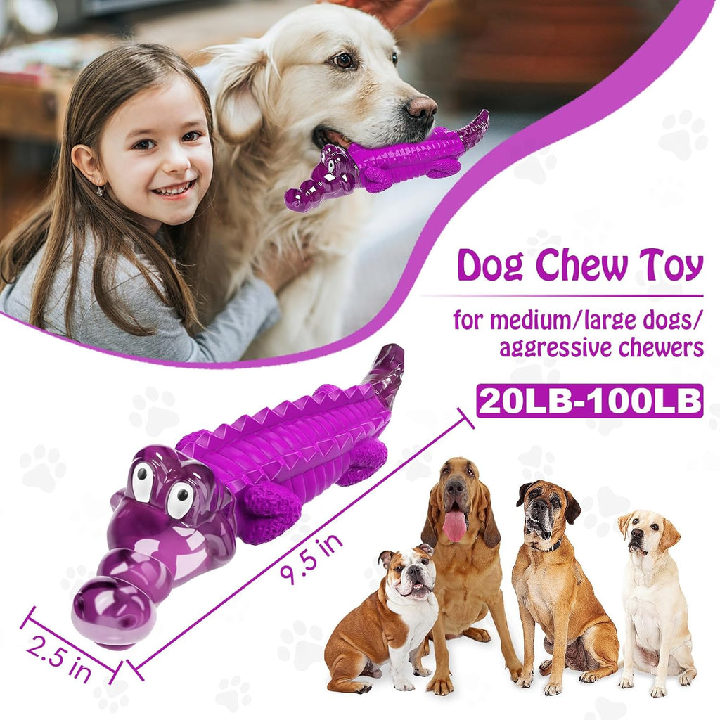Dog Chew Toys for Aggressive Chewers: Puppy Teeth Chew Toy -Indestructible Dog Toys for Small Meduium Large Breed