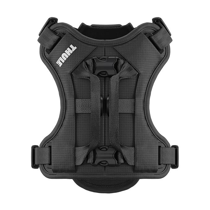 Thule Cappy Dog Harness S - Crash-Tested for Safety - Seatbelt passthrough - Adjustable & Easy to Clean - Padded Breathable mesh Panels - Leash Loop - Step-in Design