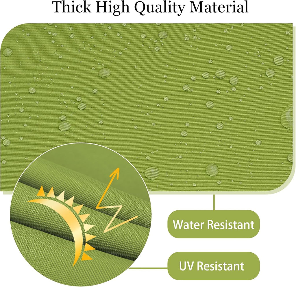 idee-home Outdoor Chair Cushions Set of 4, 17" x 16" Outdoor Seat Cushion Waterproof Patio Furniture with Ties, Dining Chair Pads