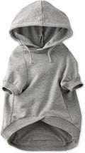 Rocky – The Orginal Lightweight Hooded TEE 100% Organic Cotton Dog Hoodie Pet Coat Sweater for Small, Medium, Large Dogs, Heather Gray, X-Small (5-12 lbs)