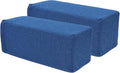 2 Pack Couch Arm Rest Pillow, 8''x8''x20'' Linen Cover, High Density Foam Armrest Cushion, Removable & Washable Elbow Support for Sofa, Bed, and Armchair (Indigo Blue)
