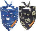 Realeaf Happy New Year Dog Bandanas 2 Pack, Reversible Holiday Pet Scarf for Boy and Girl, Premium Durable Fabric, Bandana for Small Medium Large and Extra Large Dogs (Small)