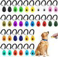 32 Pcs Dog Training Clicker with Wrist Strap Multicolor Pet Behavioral Training Accessories for Dogs Cats Horses Birds