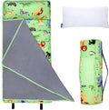 Wildkin 43-inch Kids Nap Mat – Soft Microfiber Toddler Sleeping Mat with Pillow