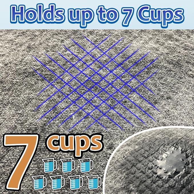 Charcoal Dog Pee Pads Extra Large 28“x34”, Puppy Pads XL 30 Count, Potty Pads for Dogs, Disposable Urine Bed Pads for Odor-Control, X-Large Piddle Underpads, Training Liners for Housebreaking