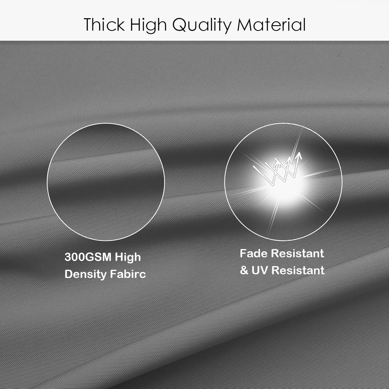 idee-home Outdoor Bistro Chair Cushions, 15”x15”x 3” Thick Outdoor Round Seat Cushions Set of 4 with Ties, Waterproof Round Patio Furniture for Garden