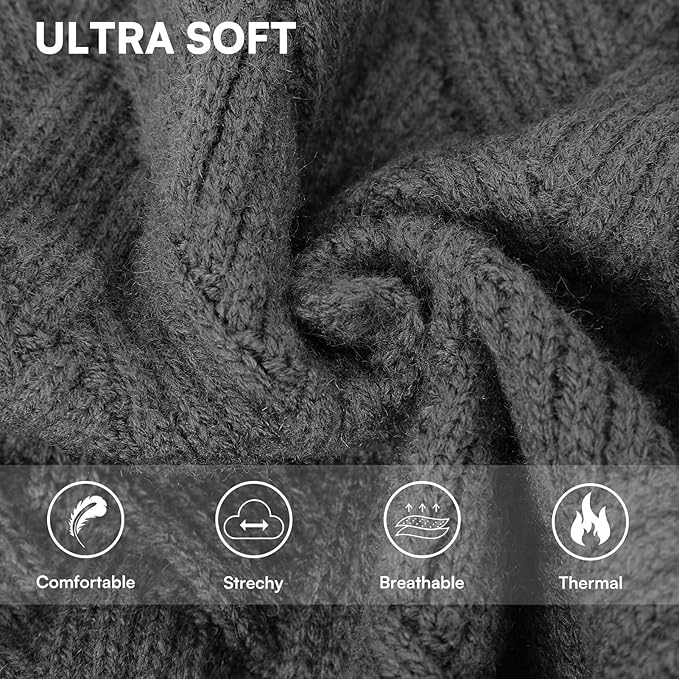 KOESON Dog Sweater for Extra Large Dogs Boy and Girl, Warm Fall Dog Sweater for Halloween, Soft XXL Dog Sweaters with Sleeves for Pitbull, Labrador, Golden Retriever, Doberman, Grey, XXLarge