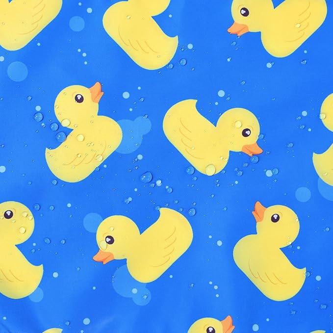 Dog Raincoat for Small Dogs Puppies Waterproof Hooded Rain Jacket with Reflective Strips Leash Hole & Poncho Adjustable Fit (ShinyDuck,S)