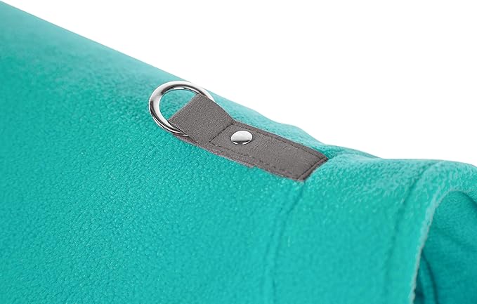Gooby Fleece Vest Dog Sweater - Turquoise, Small - Warm Pullover Fleece Dog Jacket with O-Ring Leash for Small to Medium Dogs