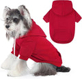 Dog Basic Hoodie Ultra-Soft Plaid Dog Clothes Cold Weather Sweaters for Medium Large Dogs Breathable Cozy Fabric Pet Coat Warm Stylish Sweatshirt with Leash Hole Pocket Dogs Jacket for Cats Boys Girls