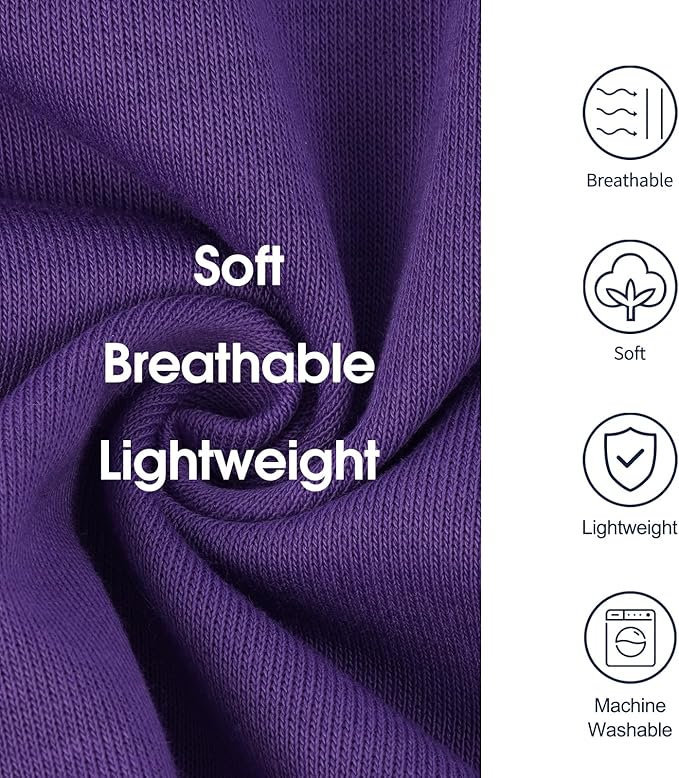 IECOii Dog Sweatshirts for Large Dogs, Basic Dog Hoodie for Large Size Dogs, Pet Pullover Sweatshirt with Hood Lightweight Fall Sweater for Doberman, Pitbull, Labrador, Purple, 2XL (No Fleece Lined)