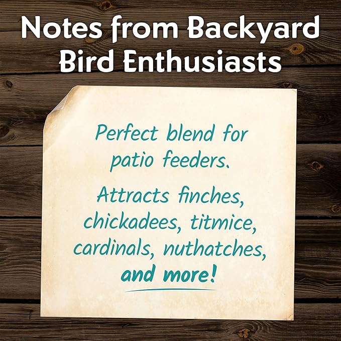 Morning Song Clean & Free No Mess Wild Bird Seed – 12 lb. Shell-Free Bird Food Blend with Sunflower Chips, Peanuts & Canary Seed – No Waste Bird Food for Outside Feeders