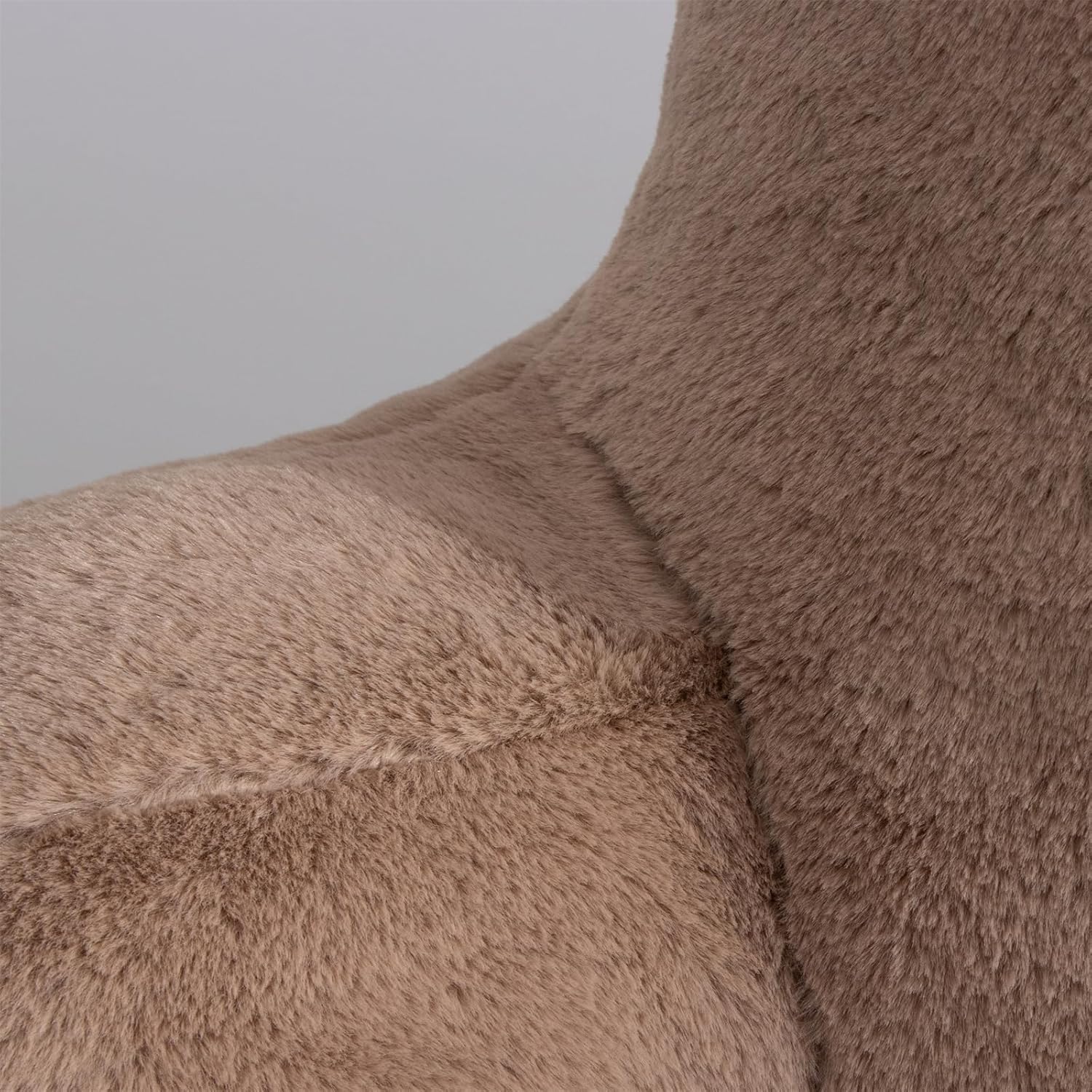 A Nice Night Faux Fur Reading Pillow Bed Wedge Large Adult Children Backrest with Arms Back Support for Sitting Up in Bed/Couch for Bedrest,Khaki