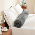 SyMax 7.8"x60" Body Pillow for Queen Bed, Bolster w/Removable Polyester Cover, Headboard Gap Filler Pillow, Dark Grey