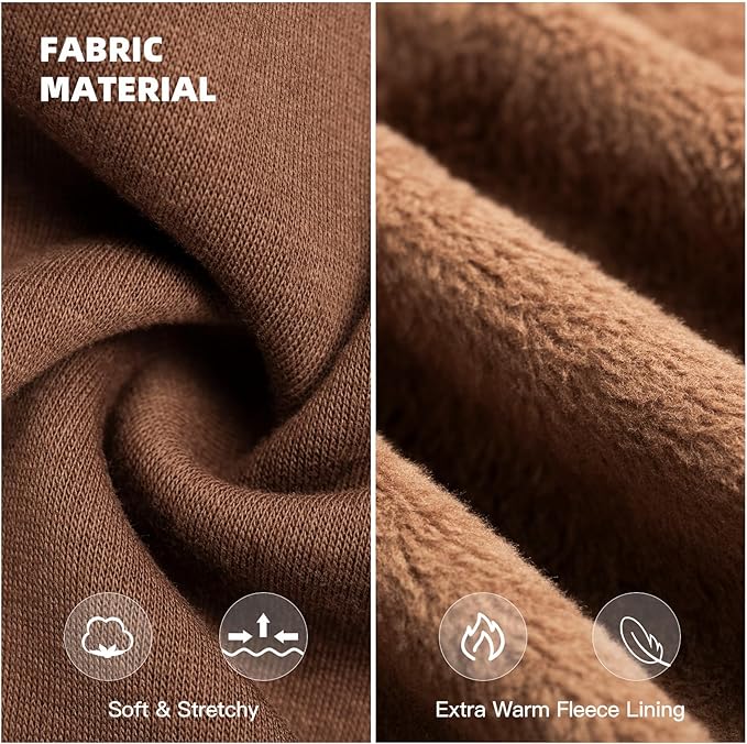 Koneseve Dog Hoodie & Cat Sweater, Warm Fleece Hooded Soft Winter Sweatshirt for All Breeds, Cozy Pet Clothes, Brown, M