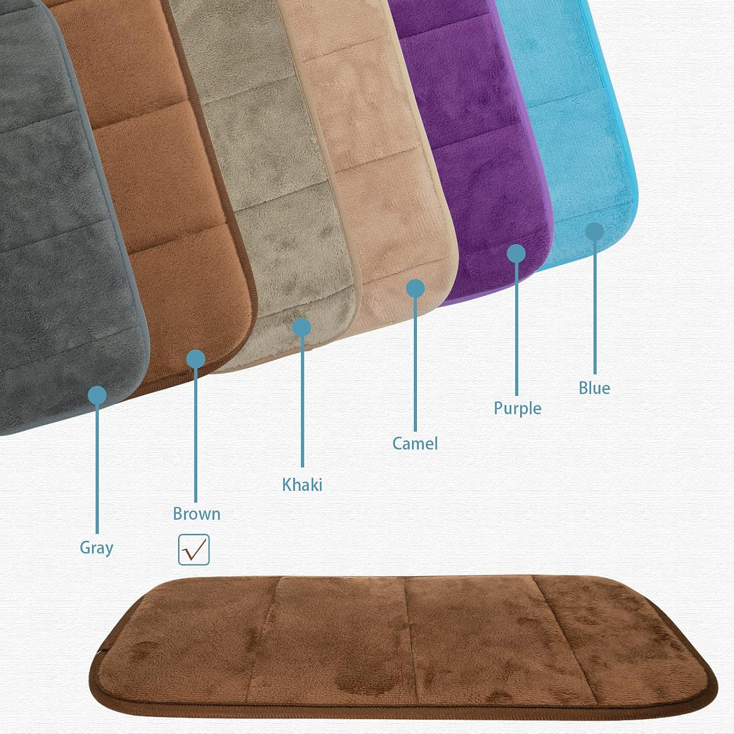 2 Sets Upgrade Computer Wrist Elbow Pad, DILIBRA Portable Memory Foam Arm Wrist Rest Pillow, Soft and Anti-Slip Wrist Support Mat for Keyboard Desktop Office Gaming - Alleviate Elbow Pain (Brown)