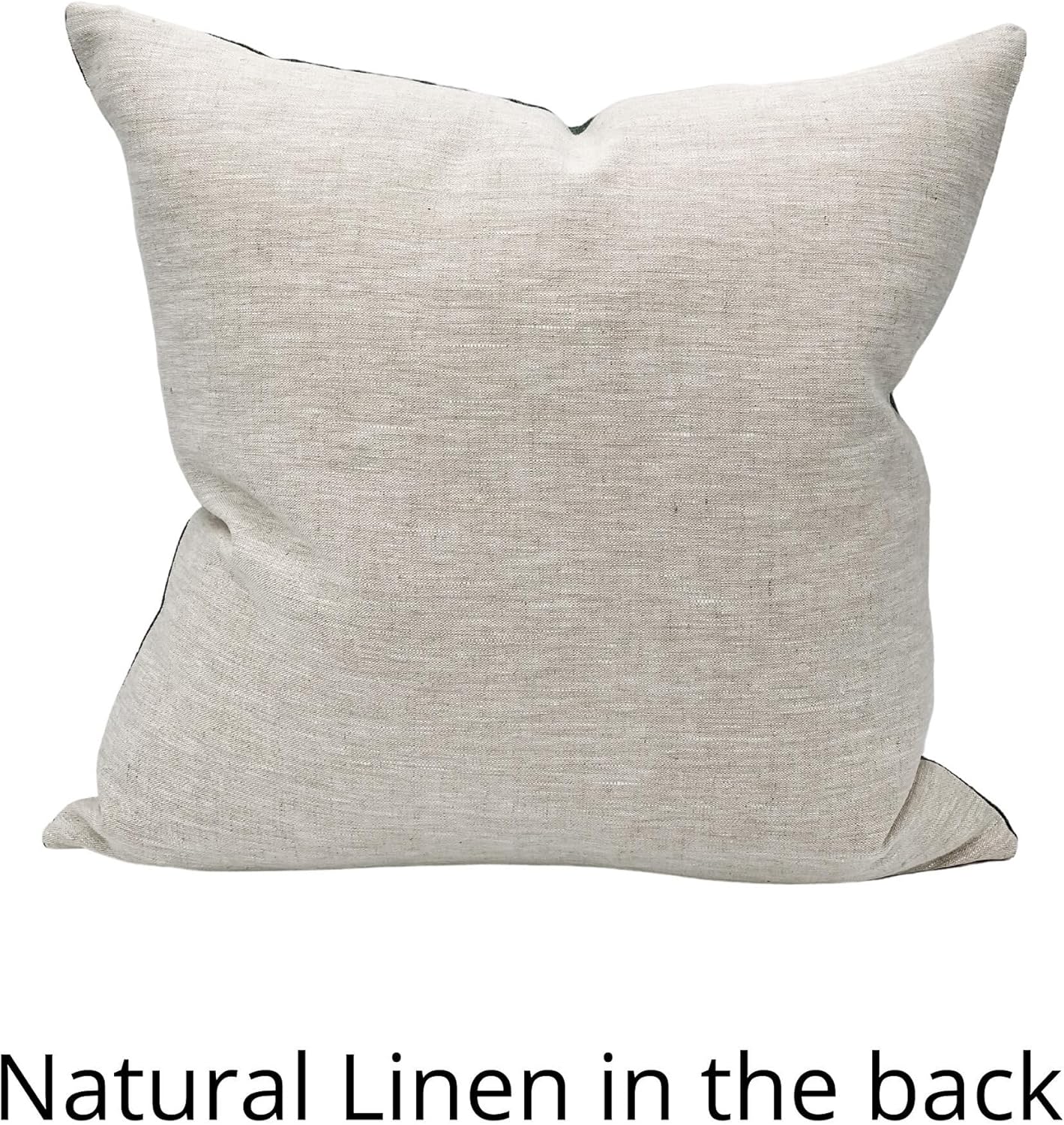 Designer Floral Print on Off White Linen Pillow Cover, Boho Decor Pillow Cover, Neutral Pillow Cover, Floral Pillow Cover