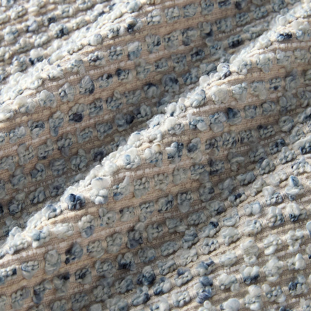 Decorative Couch Throw Pillow Covers 26x26 Blue Striped Soft Wool Pillow Covers Neutral Textured Boho Cushion Covers for Modern Farmhouse Sofa Bedroom Living Room Decor SY011-C26