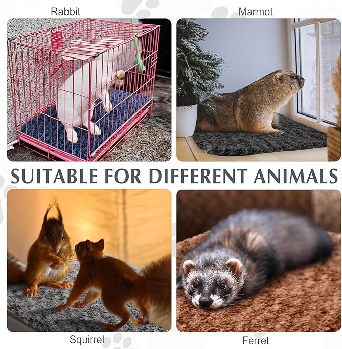 4 Pack Self Warming Cat Bed Indoor Self Heating Dog Cat Pad Washable 16 x 20 Inch Thermal Pet Kennel Pad Crate Bed Mat Reflect Body Heat for Outdoor(16 x 20 Inch,Grey,Brown,Navy Blue,Black)