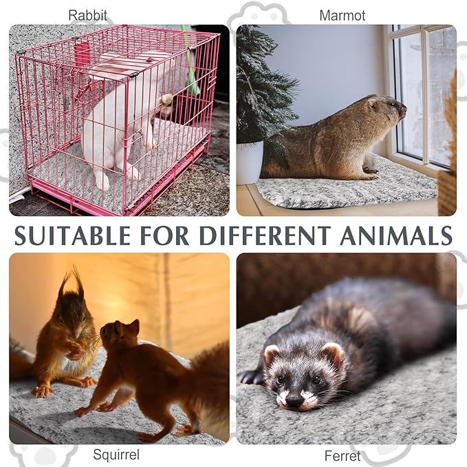 4 Pack Self Warming Cat Bed Indoor Self Heating Dog Cat Pad Washable 16 x 20 Inch Thermal Pet Kennel Pad Crate Bed Mat Reflect Body Heat for Outdoor(22 x 35 Inch)