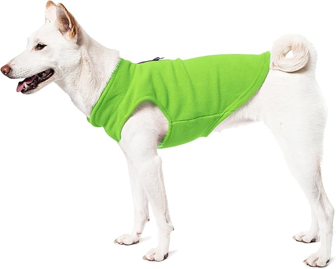 Gooby - Fleece Vest, Small Dog Pullover Fleece Jacket with Leash Ring, Honey Mustard, X-Small