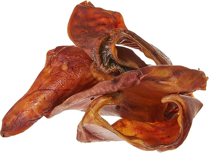 Amazon Brand – Wonder Bound Whole Pig Ears Dog Treats, Pork, 6 ounce, 6 Count (Pack of 1)