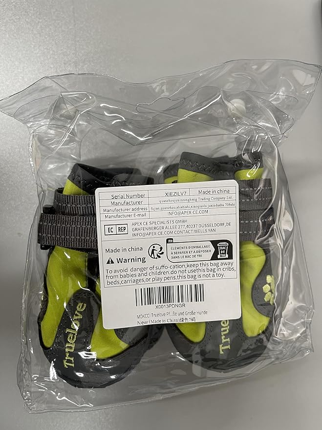 Truelove Dog Boots,Waterproof Pet Shoes with Reflective Straps for Paw Protectors Small Medium Large Dog Summer Winter Snow Outdoor Walking