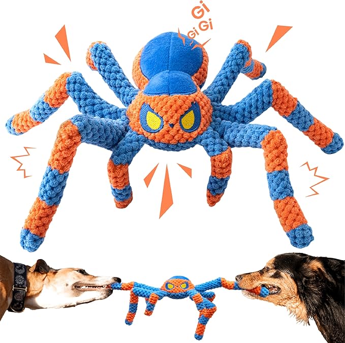 LEGEND SANDY Upgraded Large Dog Toys to Keep Them Busy, Squeaky Dog Toy, Tug of War Interactive Dog Toy for Small, Medium and Large Dogs