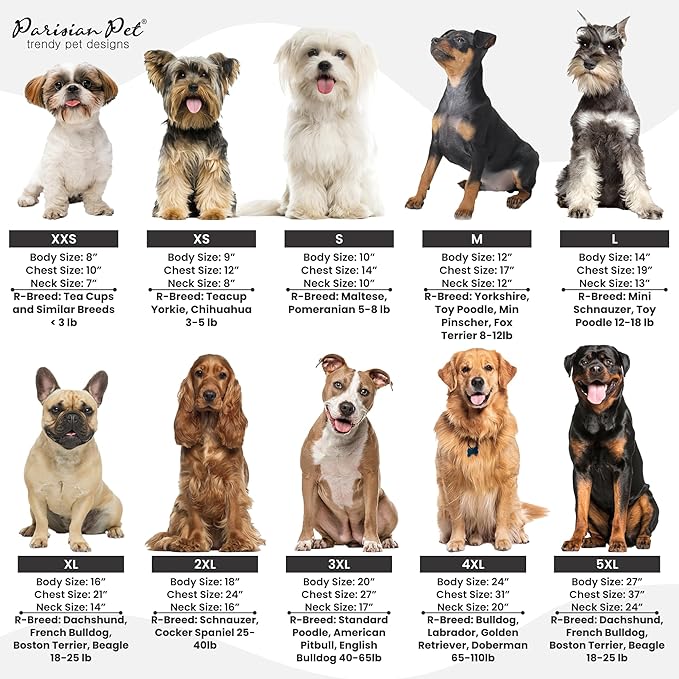 Parisian Pet Dog Tshirt - Embroidered “ Pretty in Pink “ Girl Dog Shirt - Breathable and Lightweight Dog Clothes - Sleeveless Dog Tee Shirts - Machine Washable Dog Shirt for Large Dogs - L