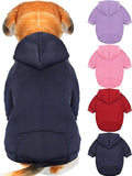 Syhood 4-Piece Small Dog Sweater Set - Dog Hoodie Clothes with Hat for Small Dogs, Chihuahua, Winter Warm Hoodies & Coat with Pocket