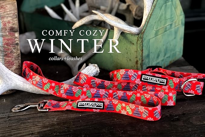 Lucky Love Dog - Adjustable Dog Collar with Easy Click Buckle for Small to Large Ones, Durable, & Comfortable for Male & Female Dogs, Pet Collar for Puppies & Adult Dogs - Chilly, Small