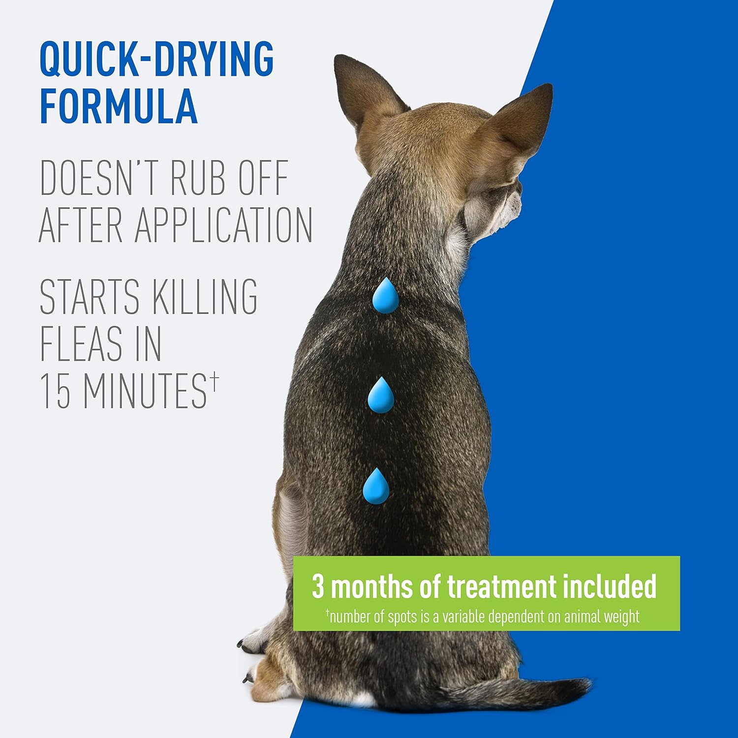 Adams Plus Flea & Tick Prevention Spot On for Dogs 5-14 Pounds, 3-Month Supply, Kills Fleas, Flea Eggs, Flea Larvae, Brown Dog & Deer Ticks, Kills and Repels Mosquitoes For 30 Days, Central Brands