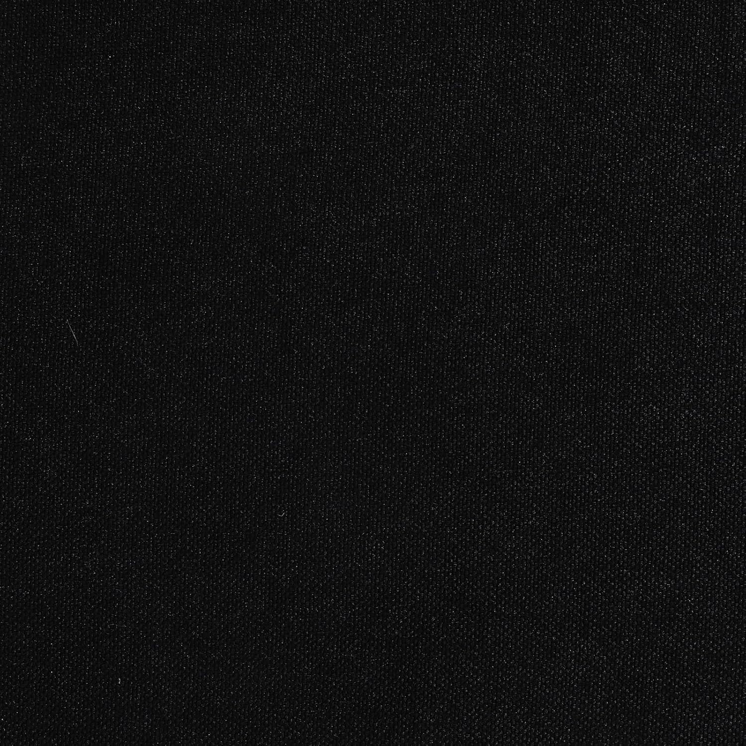 AAAAAcessories D-Shaped Chair Cushions, 2" Thick Dining Chair Pads with Ties and Removable, Machine-Washable Cover, 17" x 16", Set of 4, Black