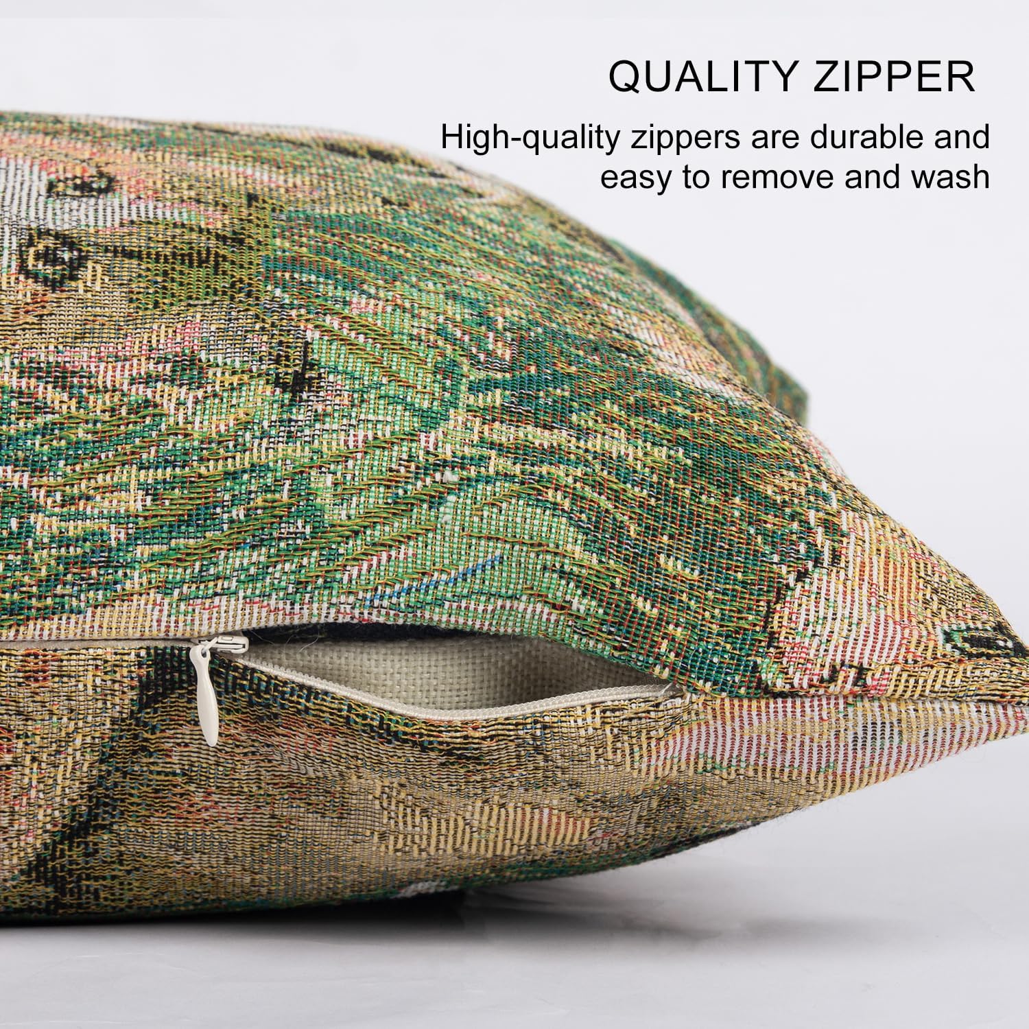 Cute Cat Garden Lumbar Throw Pillow Cover 12x 20, Art Painting Linen Pillow Cushion Cases, Farmhouse Decorative Pillows for Bed, Outdoor Couch Bedroom Car Green